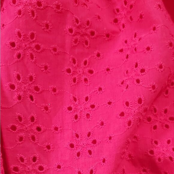 NWT Karl Lagerfield Pink Eyelet Lace Dress - Picture 6 of 6